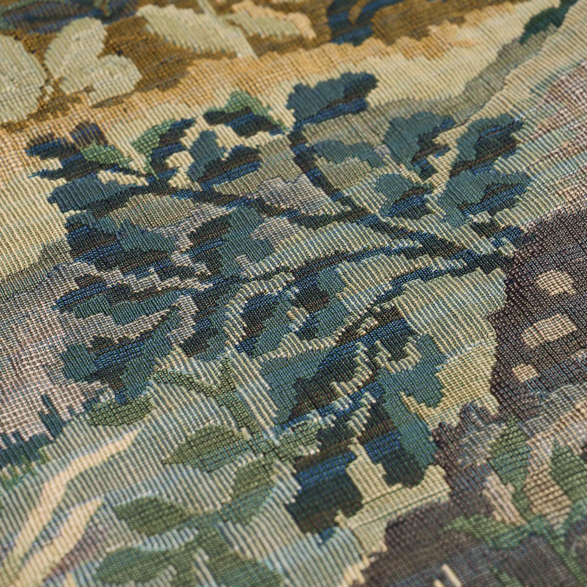 Schumacher Flemish Tapestry Vert Fabric