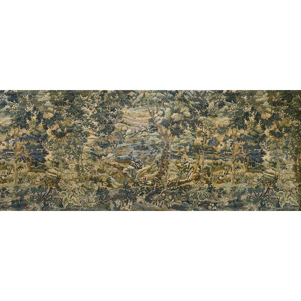 Schumacher Flemish Tapestry Vert Fabric