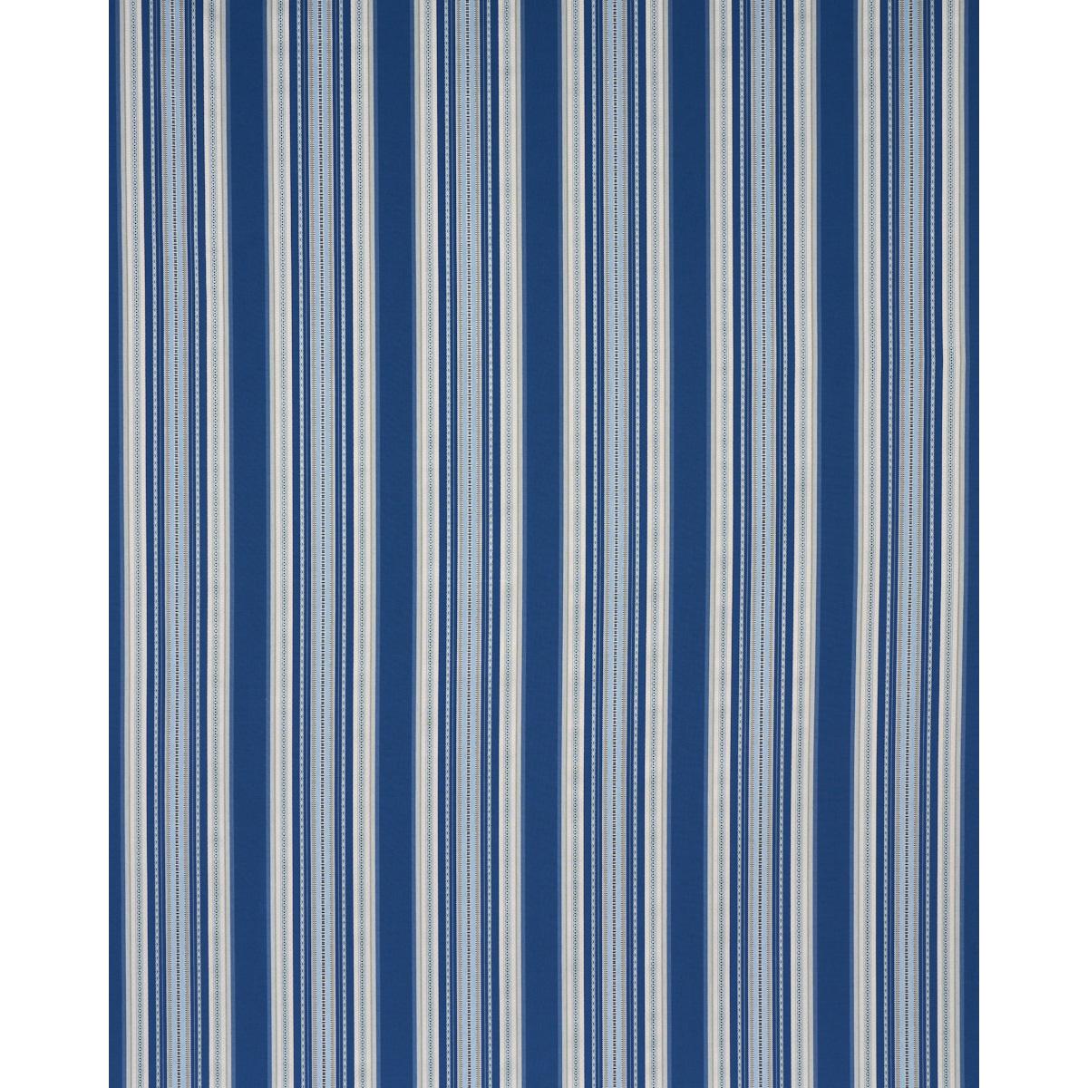 Schumacher Wellington Stripe Blue Fabric