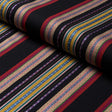 Schumacher Wellington Stripe Black Fabric
