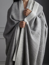 Peacock Alley ANGELO 114x96 REVERSIBLE BLANKET FLINT