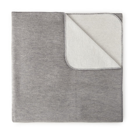 Peacock Alley ALTA 75x96 REVERSIBLE COTTON BLANKET GRAY
