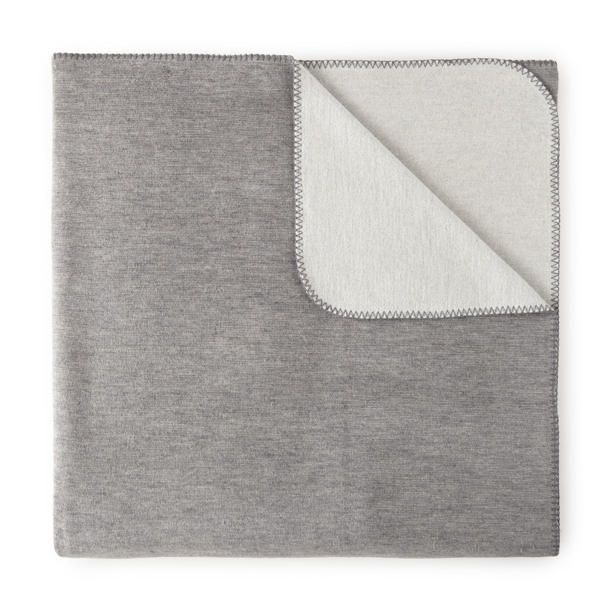 Peacock Alley ALTA 50x70 REVERSIBLE COTTON BLANKET GRAY