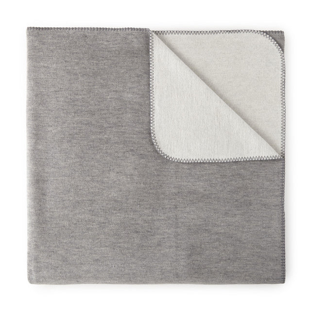 Peacock Alley ALTA 50x70 REVERSIBLE COTTON BLANKET GRAY