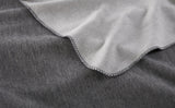 Peacock Alley ALTA 50x70 REVERSIBLE COTTON BLANKET GRAY