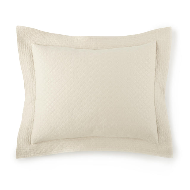 Peacock Alley ALYSSA 26x26 MATELASS SHAM FLAX