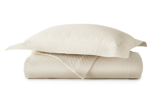 Peacock Alley ALYSSA 108x102 MATELASS COVERLET FLAX