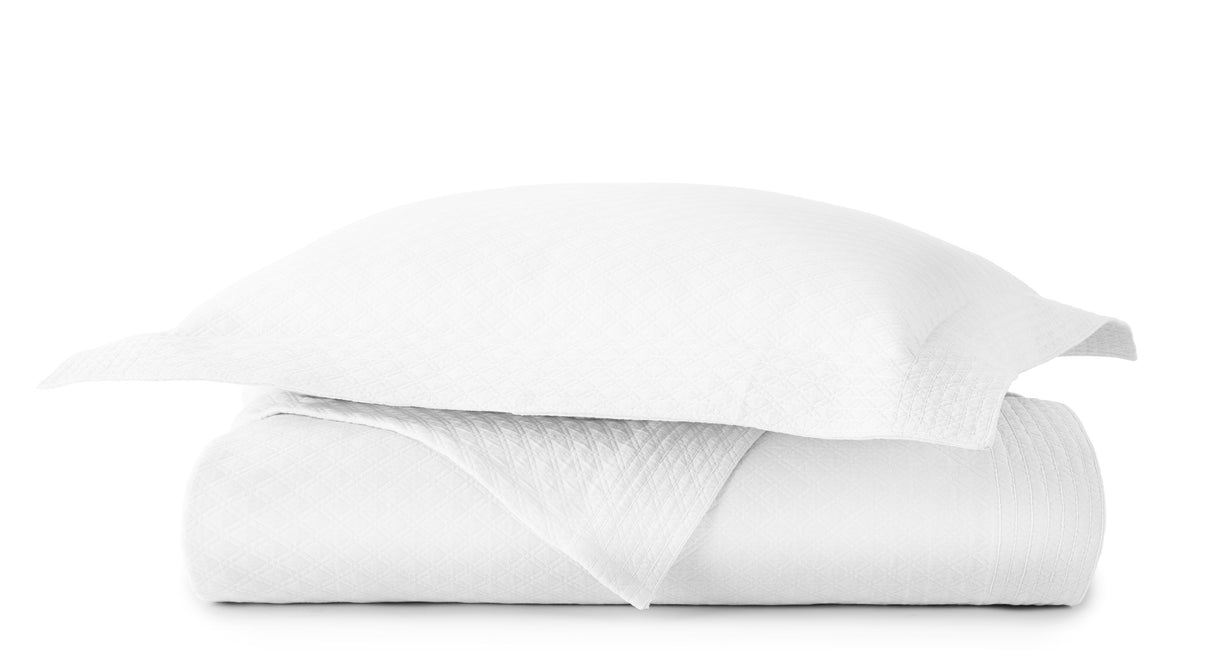 Peacock Alley ALYSSA 96x96 MATELASS COVERLET WHITE