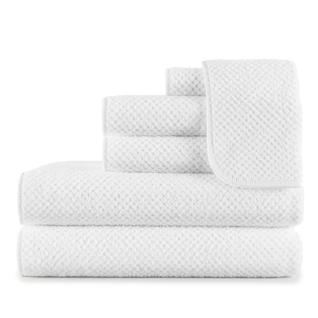 Peacock Alley CATALINA 12X12 WASH CLOTH WHITE
