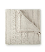 Peacock Alley CABLE KNIT 50x70 THR BLKT LIN
