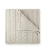 Peacock Alley CABLE KNIT 50x70 THR BLKT LIN