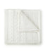 Peacock Alley CABLE KNIT 50x70 THR BLKT WHT