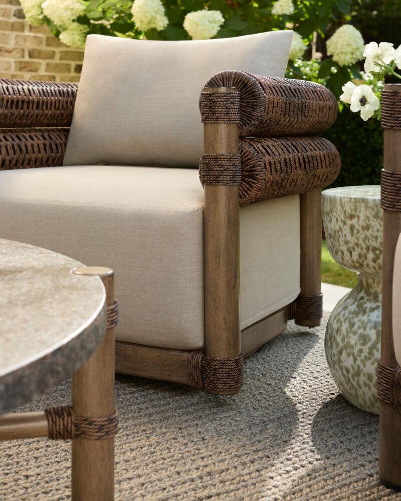 Surya Porta PORT-002 28"H x 38"W x 36"D Accent Chair