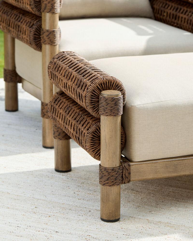 Surya Porta PORT-003 20"H x 38"W x 28"D Bench/Ottoman/Stool