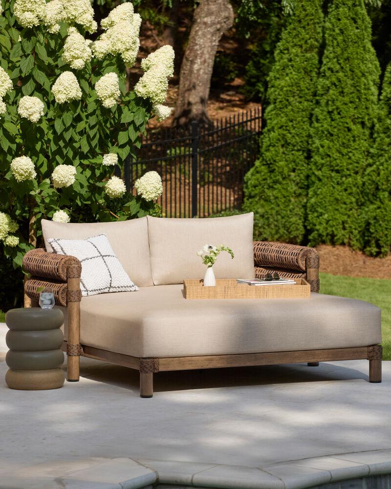 Surya Porta PORT-004 28"H x 69"W x 67"D Daybed