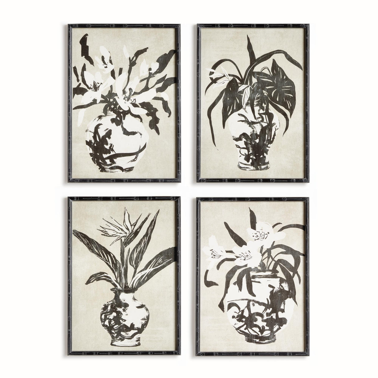 Napa  CHINOISERIE NOIR PRINTS, SET OF 4