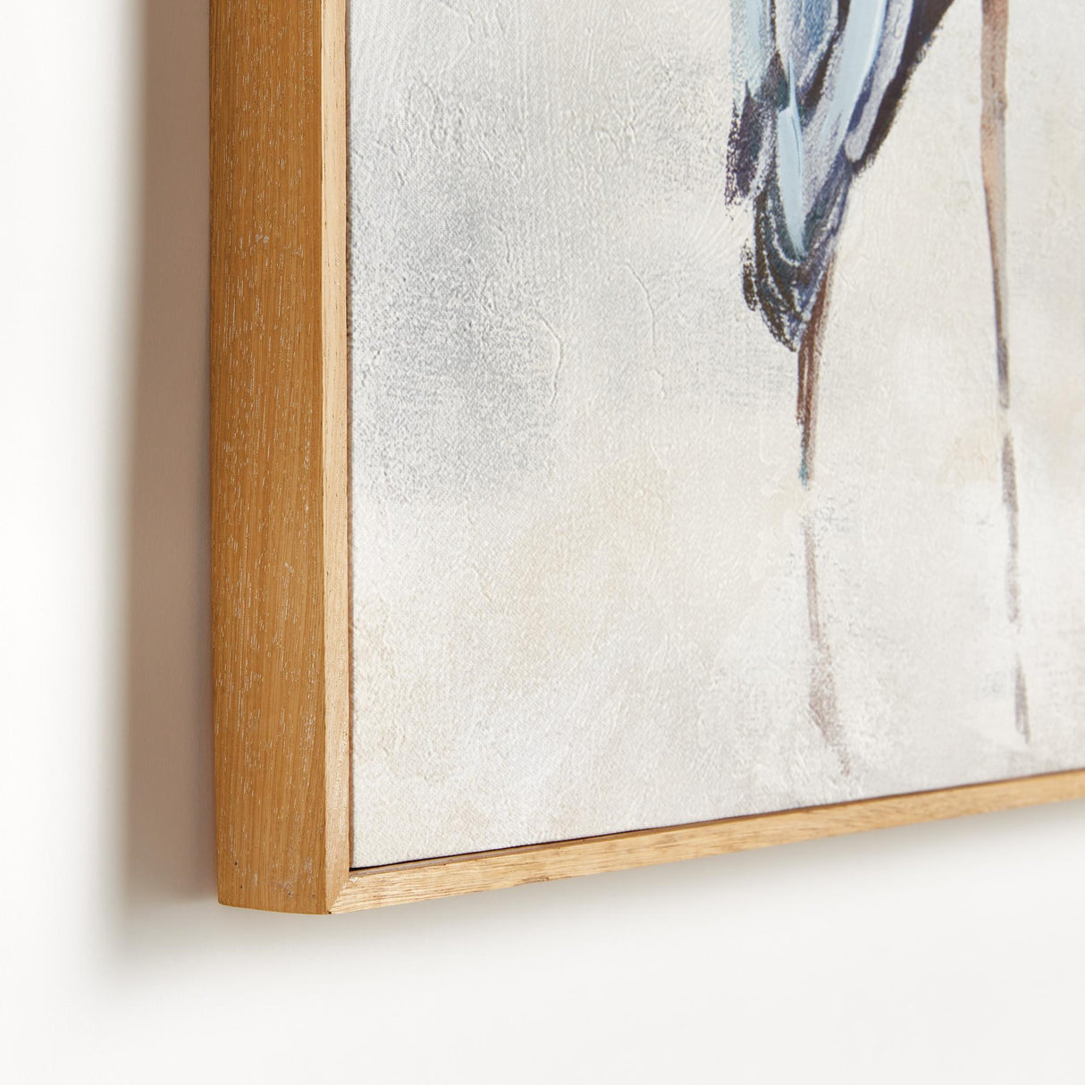 Napa Wrapped canvas, real walnut frame, handpainted details HERON PAIR HAND-EMBELLISHED GICLEES, SET OF 2