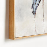 Napa Wrapped canvas, real walnut frame, handpainted details HERON PAIR HAND-EMBELLISHED GICLEES, SET OF 2
