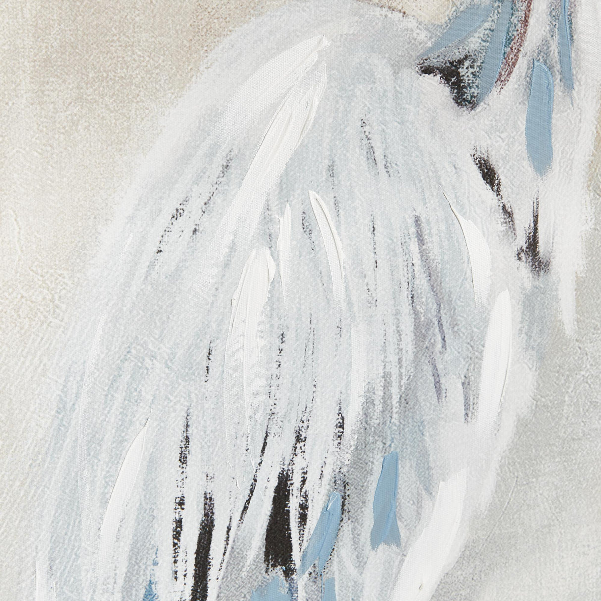 Napa Wrapped canvas, real walnut frame, handpainted details HERON PAIR HAND-EMBELLISHED GICLEES, SET OF 2