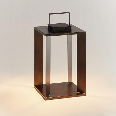 Napa Brushed Bronze HANLEY SOLAR LED LANTERN 18"