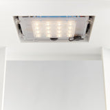 Napa Matte White HANLEY SOLAR LED LANTERN 18"