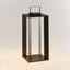Napa Matte Black HANLEY SOLAR LED LANTERN 24"