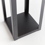 Napa Matte Black BROOKS SOLAR LED LANTERN 18"