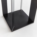 Napa Matte Black HANLEY SOLAR LED LANTERN 18"