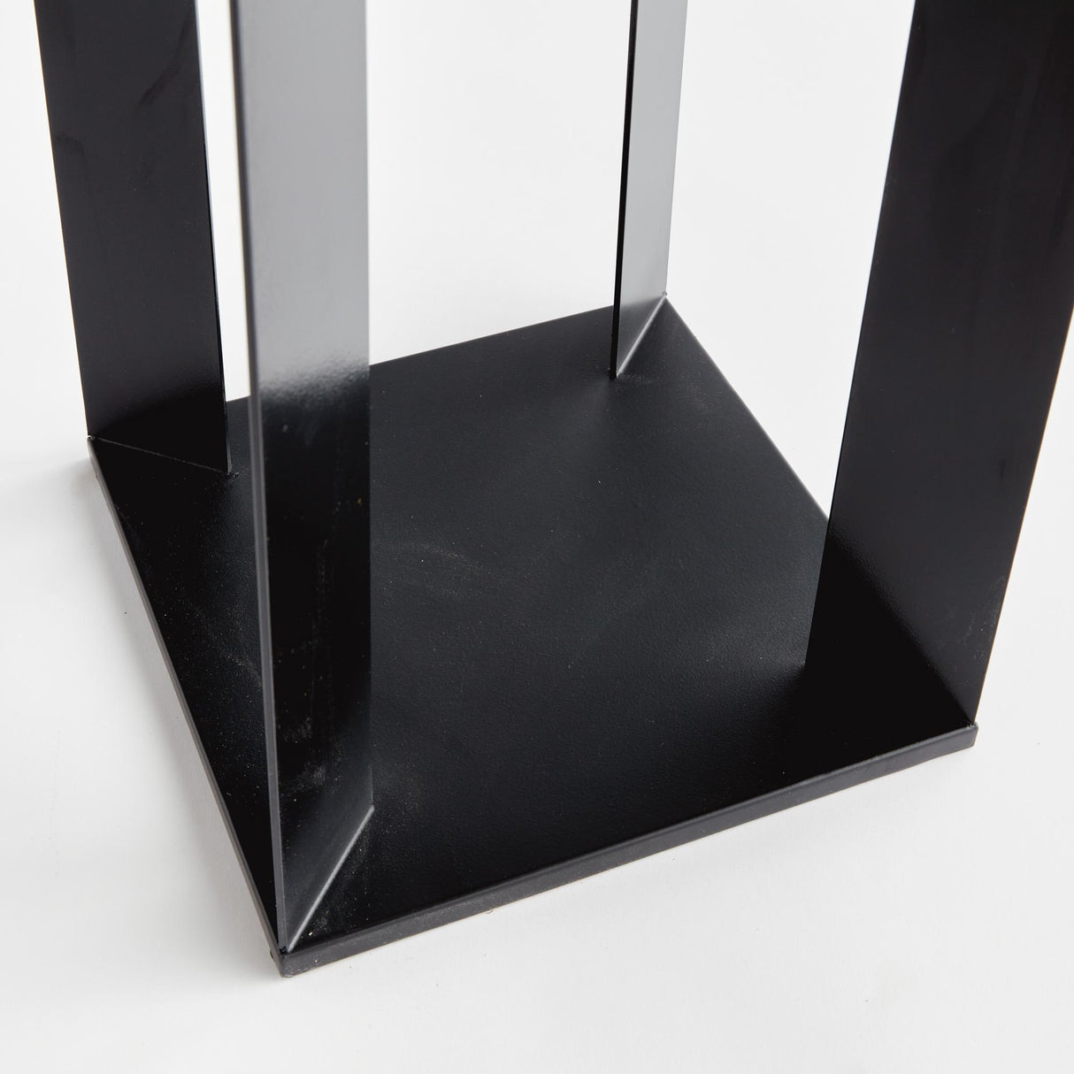 Napa Matte Black HANLEY SOLAR LED LANTERN 30"