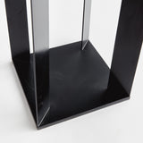 Napa Matte Black HANLEY SOLAR LED LANTERN 30"