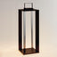 Napa Matte Black HANLEY SOLAR LED LANTERN 30"