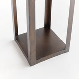 Napa Brushed Bronze BROOKS SOLAR LED LANTERN 18"