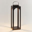 Napa Matte Black BROOKS SOLAR LED LANTERN 24"