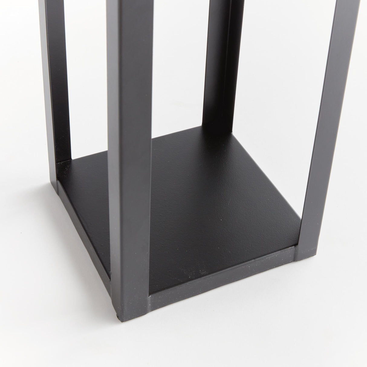 Napa Matte Black BROOKS SOLAR LED LANTERN 24"