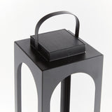 Napa Matte Black BROOKS SOLAR LED LANTERN 24"