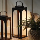 Napa Brushed Bronze BROOKS SOLAR LED LANTERN 24"
