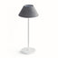 Napa Gray Linen Shade/White Base ALLUNA CORDLESS LED LAMP 14"
