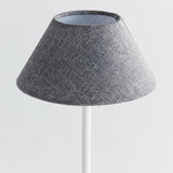 Napa Gray Linen Shade/White Base ALLUNA CORDLESS LED LAMP 14"