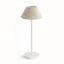 Napa Ecru Linen Shade/White Base ALLUNA CORDLESS LED LAMP 14"