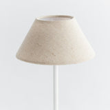 Napa Ecru Linen Shade/White Base ALLUNA CORDLESS LED LAMP 10"