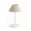 Napa Ecru Linen Shade/White Base ALLUNA CORDLESS LED LAMP 10"