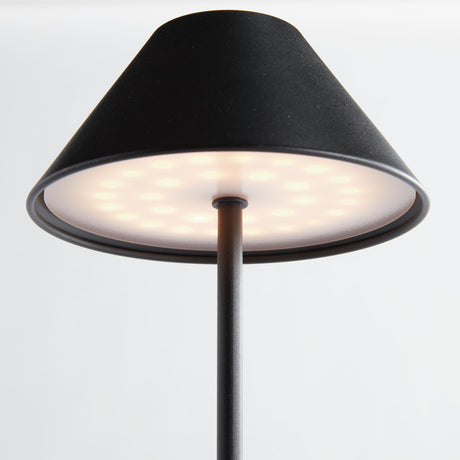 Napa Black ALLUNA CORDLESS LED LAMP 14"