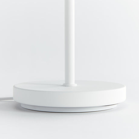 Napa Gray Linen Shade/White Base ALLUNA CORDLESS LED LAMP 10"