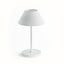 Napa White Linen Shade/White Base ALLUNA CORDLESS LED LAMP 10"