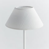 Napa White Linen Shade/White Base ALLUNA CORDLESS LED LAMP 10"
