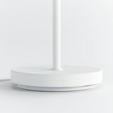 Napa White Linen Shade/White Base ALLUNA CORDLESS LED LAMP 10"