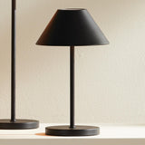 Napa Black ALLUNA CORDLESS LED LAMP 10"
