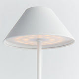 Napa White ALLUNA CORDLESS LED LAMP 10"