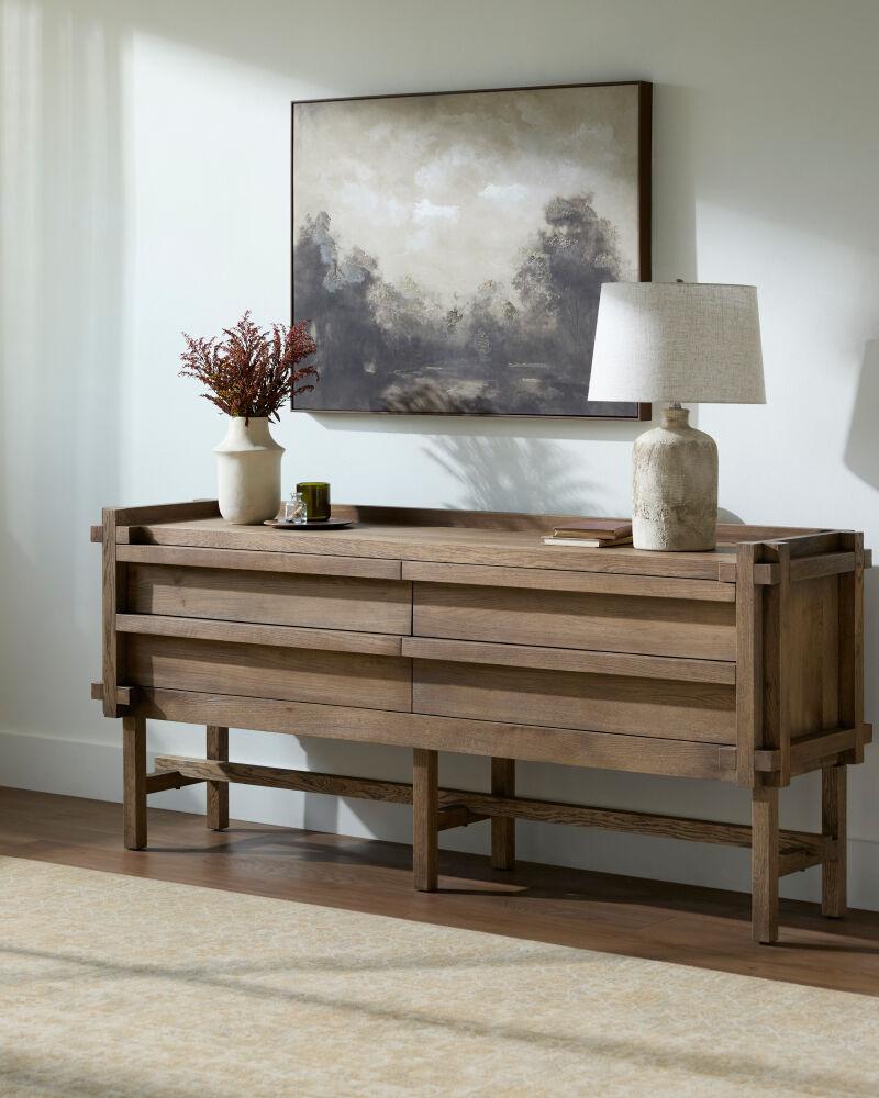 Surya Altos BOAO-001 32"H x 72"W x 18"D Accent Table