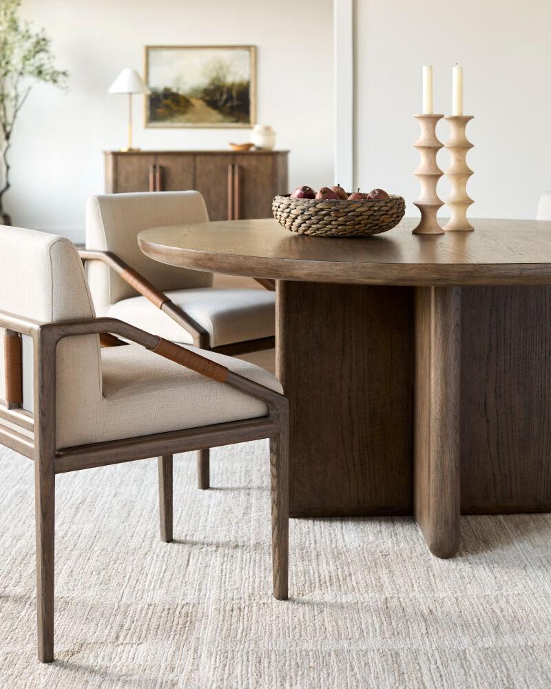 Surya Atra BOAT-001 30"H x 60"W x 60"D Dining Table/Seating